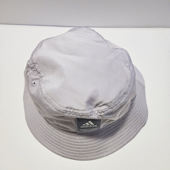 Adidas Foldable Bucket Cap Silver Dawn/Violet Hat One Size EUC - Picture 3 of 10